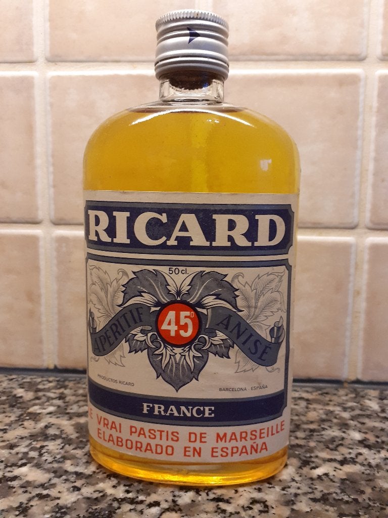 FLES RICARD 50 CL APERATIEF ANISE UIT 1976, Verzamelen, Ophalen of Verzenden, Nieuw, Flesje(s), Overige merken