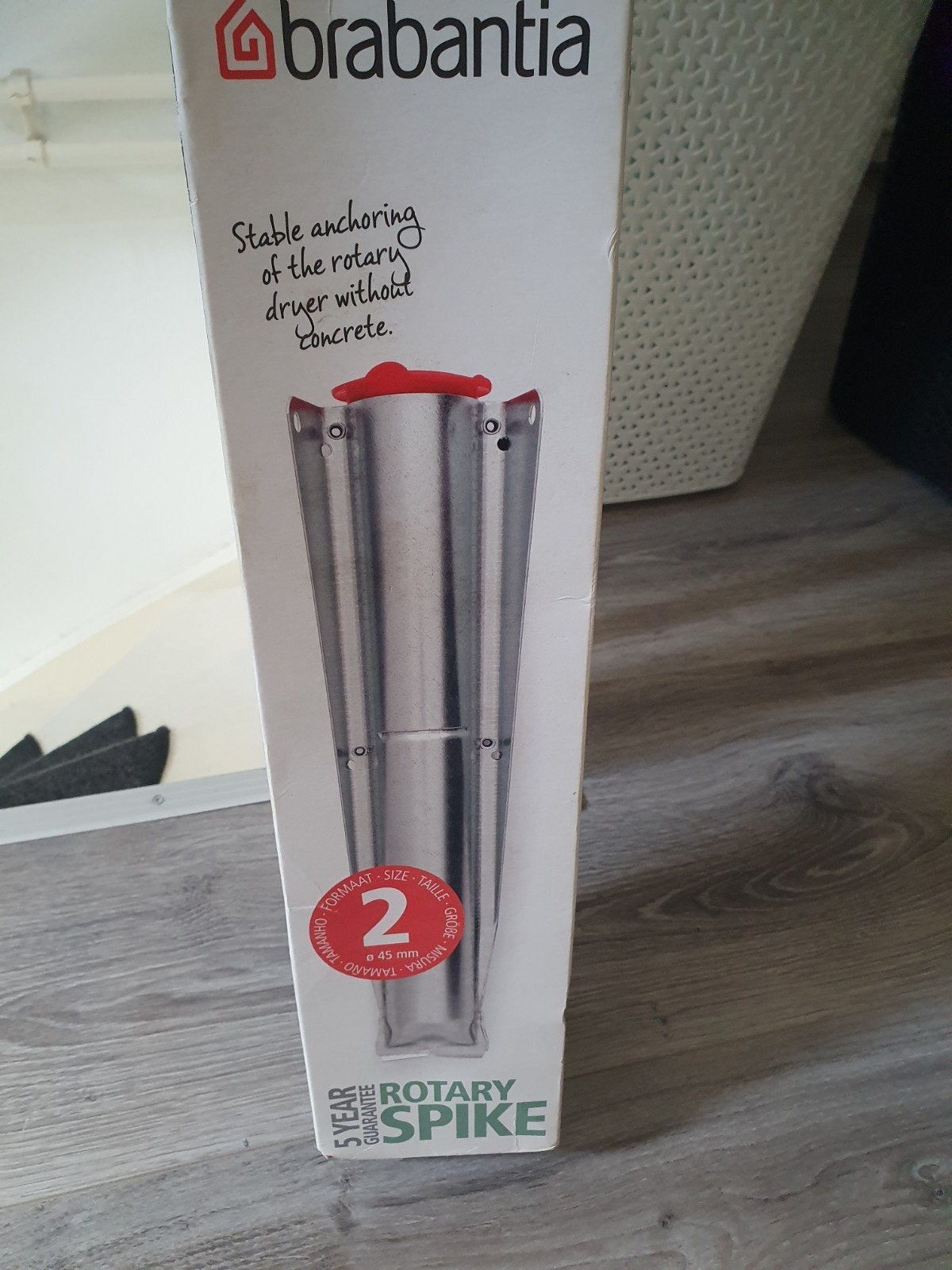 Brabantia Metalen Grondanker Spike Ø 45 mm, Ophalen of Verzenden, Nieuw, Droogmolen