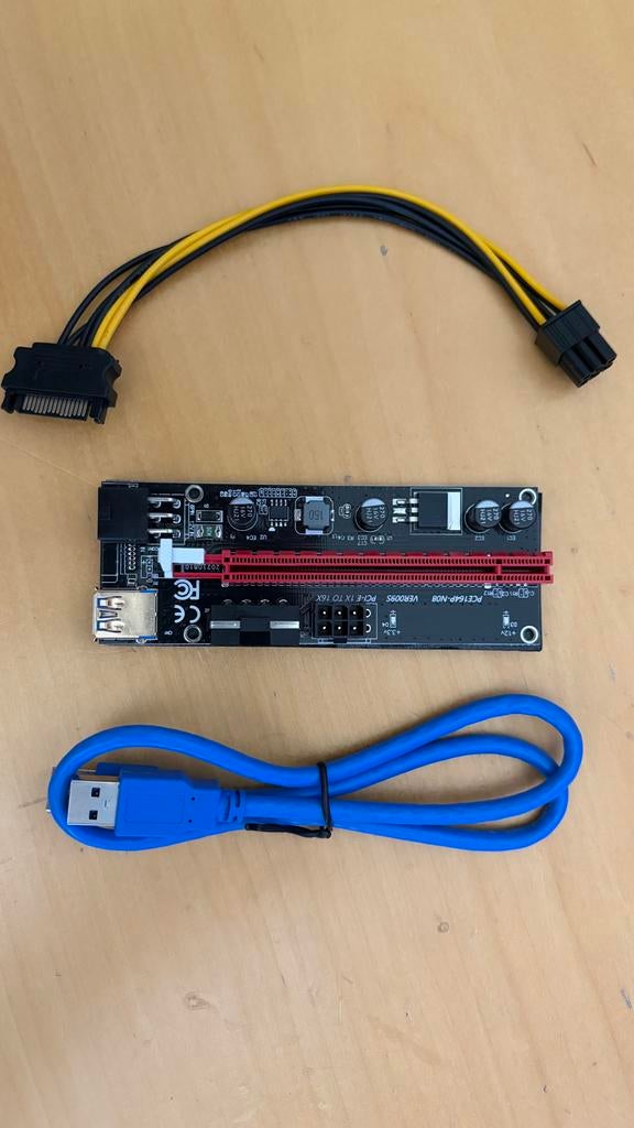 Mining Riser VER009S USB 3.0 PCI-E 1X naar 16X, Ophalen of Verzenden, Nieuw
