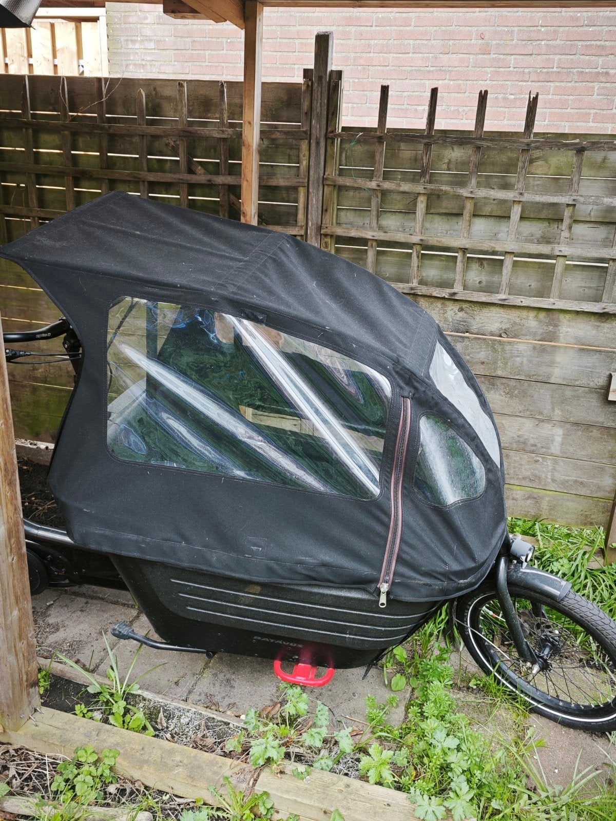 Regentente voor bakfiets - Bescherming tegen weer, Overige merken, Gebruikt, Huif, Ophalen of Verzenden