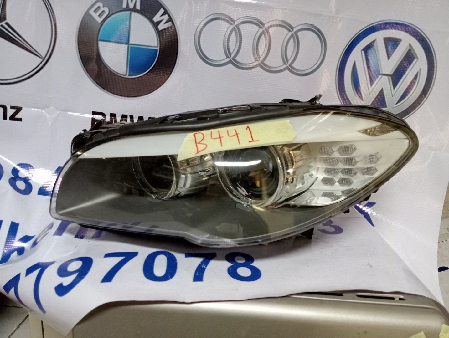 BMW F10 5-serie koplamp links bi-xenon 7203245 zonder module, Auto-onderdelen, Verlichting, Gebruikt, -, -, Ophalen of Verzenden