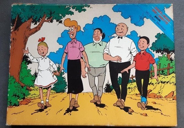 Suske en Wiske, puzzels, kwartetspel, kommen, lepeltje, Ophalen of Verzenden, Suske en Wiske, Zo goed als nieuw, Overige typen