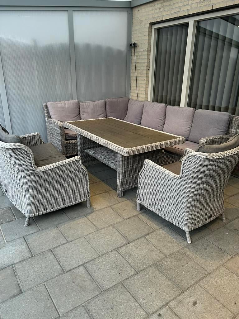 Bois le duc lounge set, Tuin en Terras, Ophalen, Gebruikt, Bank, Meer dan 8 zitplaatsen