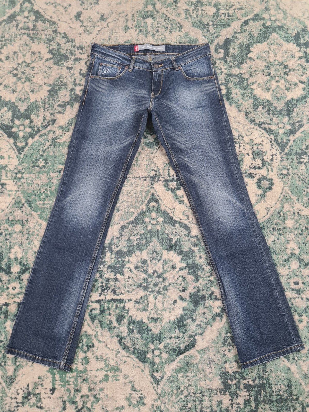 Levi's 594 low rise straight W30 L32 Dames Tulsi3032 Blauw, Blauw, Ophalen of Verzenden, Zo goed als nieuw, W30 - W32 (confectie 38/40)
