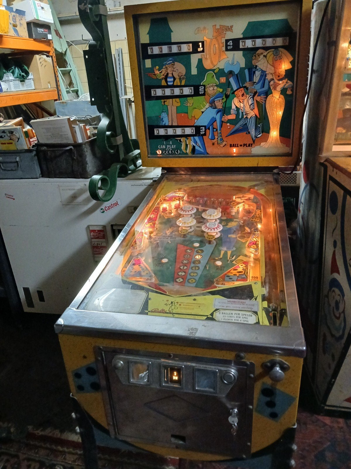 Bally flipperkast Little Joe