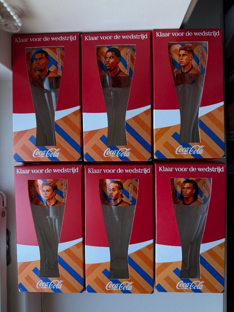 Coca-Cola glazen WK voetbal RUILEN/KOPEN, Verzamelen, Ophalen of Verzenden, Nieuw, Overige sporten, Overige typen