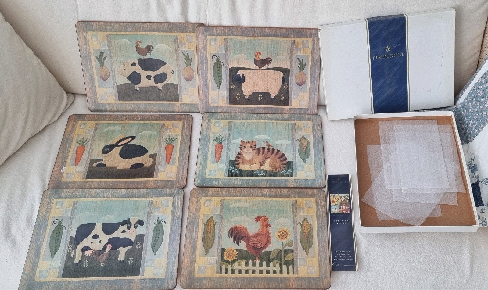 Pimpernel placemats 'Assorted Views' - 6 stuks, Ophalen of Verzenden, Meerkleurig, Overige materialen, Overige merken