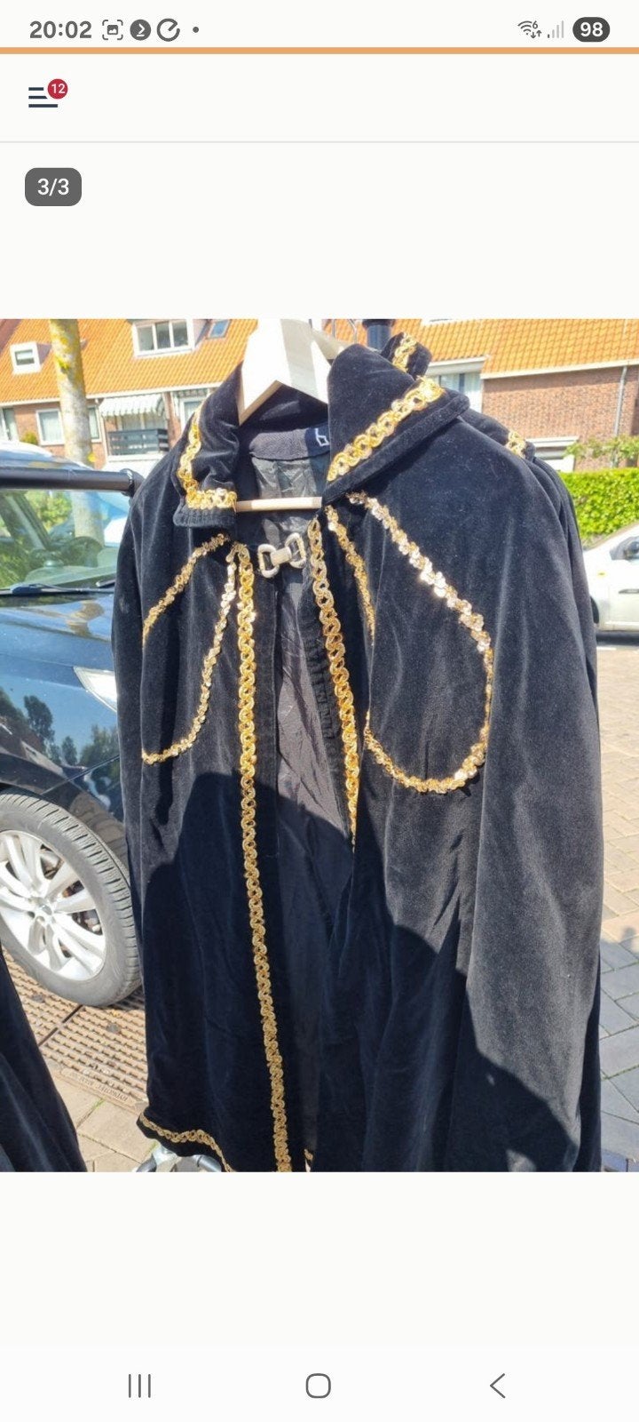 carnavals cape, Kleding | Heren, Ophalen of Verzenden, Gedragen, Overige maten