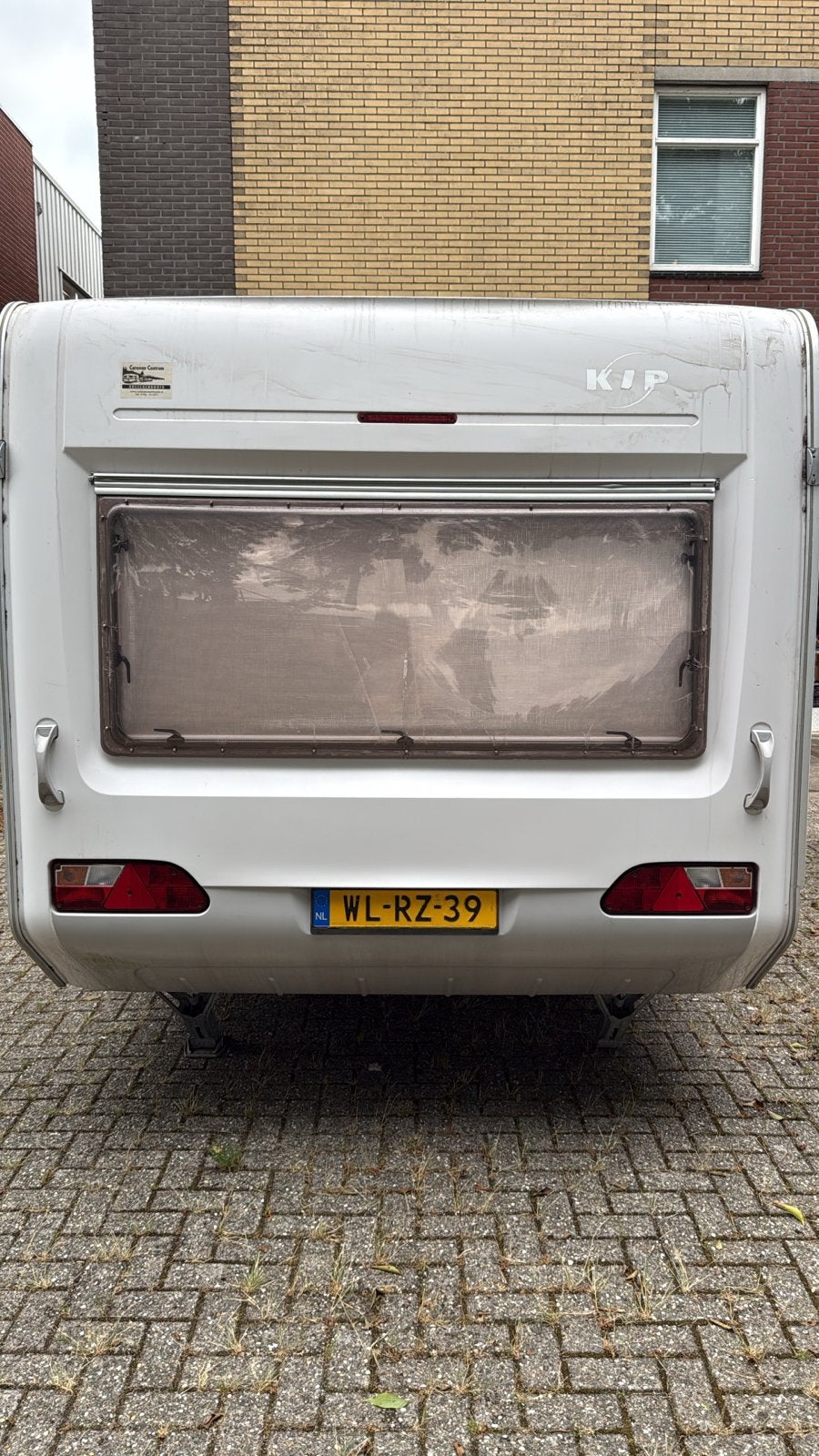 Gezocht: Kip caravan achterraam (ca. 165 x 73 cm), Caravans en Kamperen, Caravan accessoires, Ophalen, Gebruikt