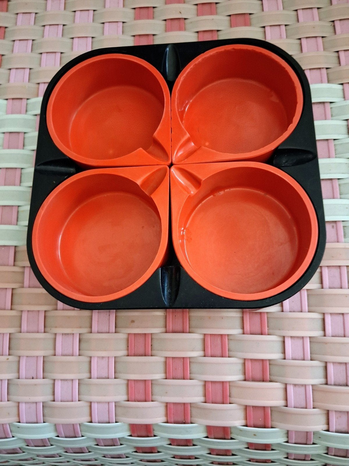 Vintage Space Age Asbak Set – Ipama (Halm Design) Jaren '60, Verzamelen, Ophalen of Verzenden, Huis en Inrichting