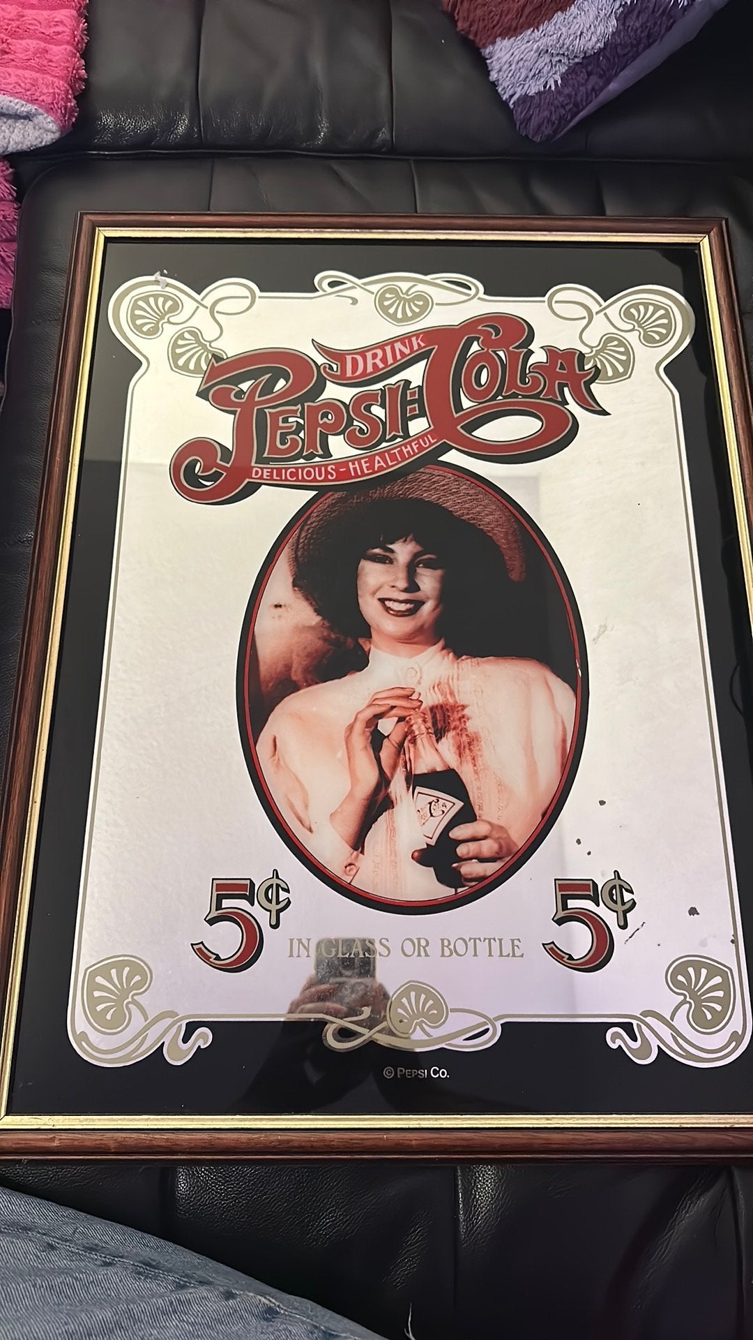 Pepsi Cola vintage spiegel, Verzamelen, Ophalen of Verzenden, Zo goed als nieuw
