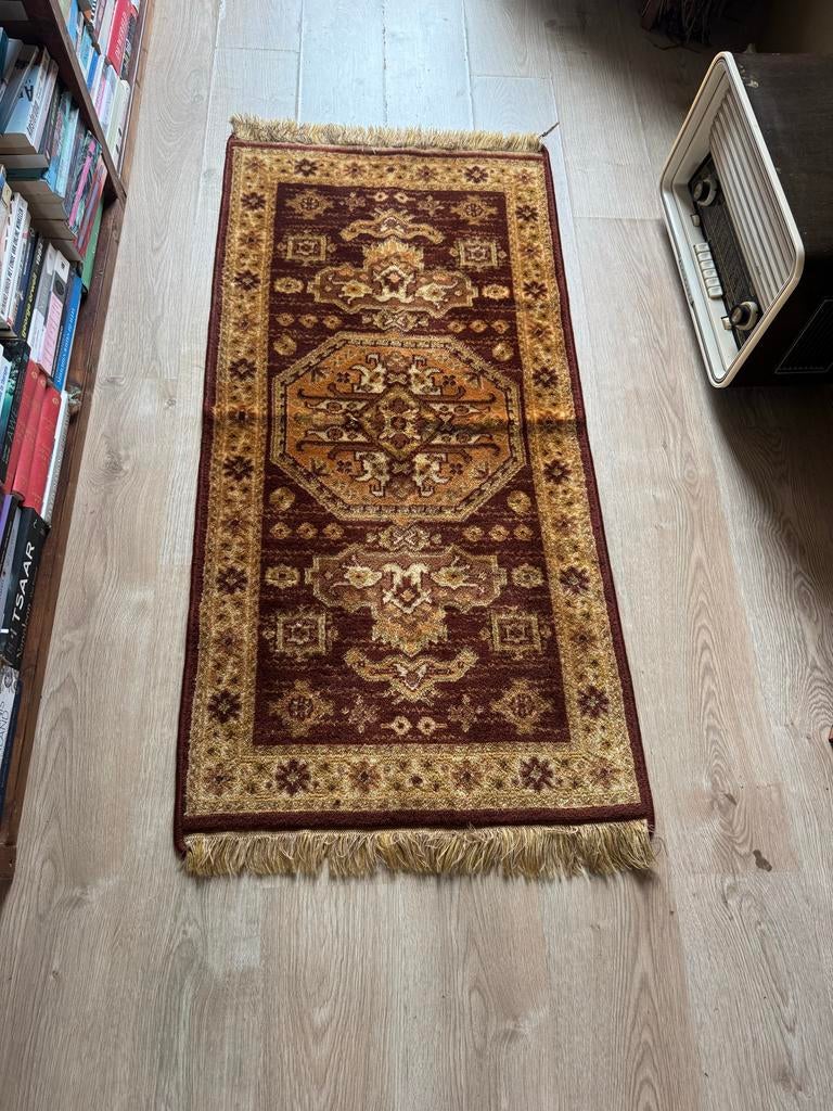 Perzisch kleed 155x70, Gebruikt, 150 tot 200 cm, Rechthoekig, Rood