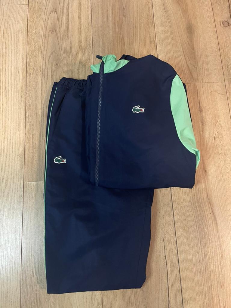 Lacoste Trainingspak Green/Navy, Ophalen of Verzenden, Zo goed als nieuw, Maat 46 (S) of kleiner, Groen