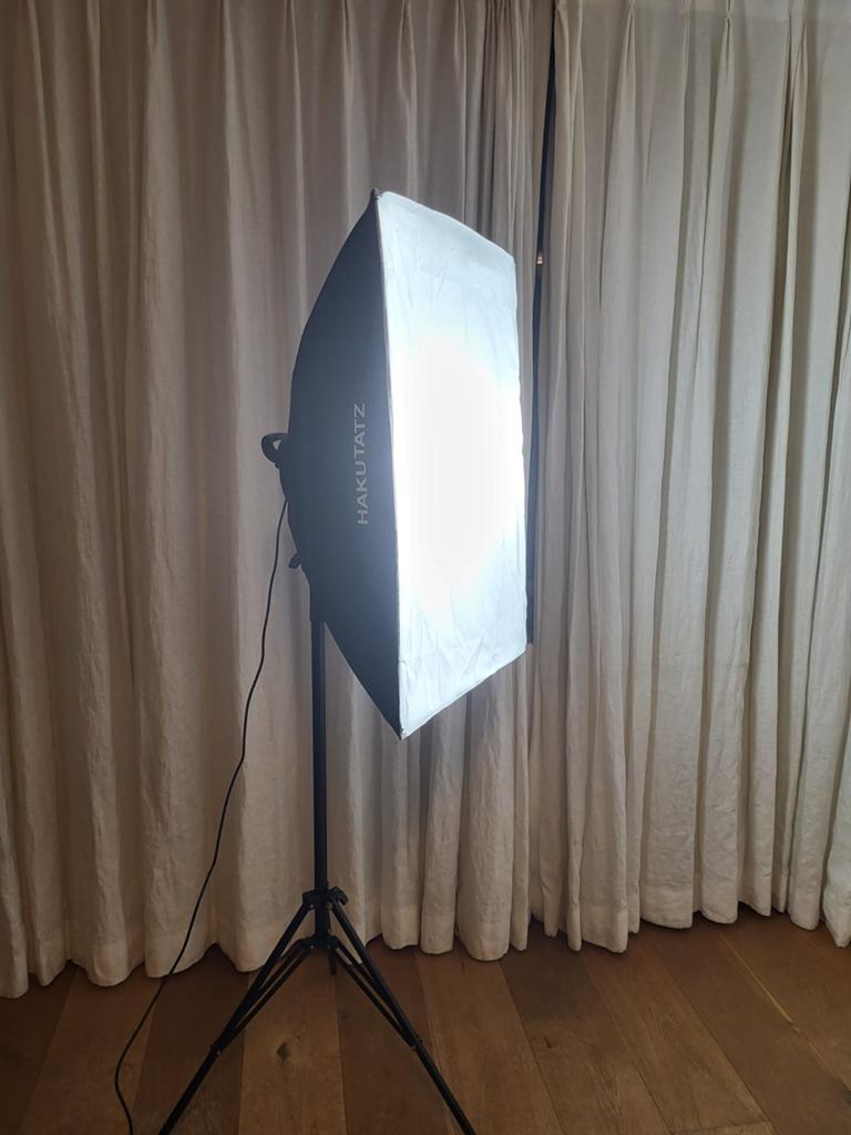 HAKUTATZ LED M45W Softbox Fotostudio Verlichting Set, Ophalen, Zo goed als nieuw, Lamp of Flitsset