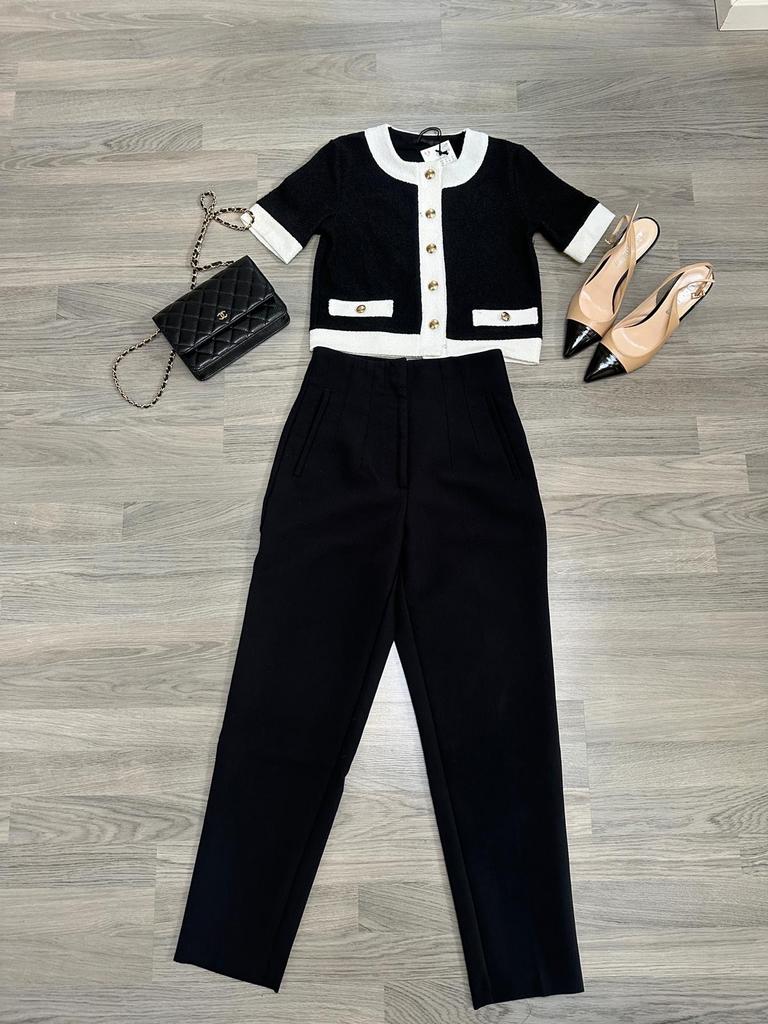 Zara top uitverkocht limited maat S nieuw, Zwart, Nieuw, Ophalen of Verzenden, Korte mouw