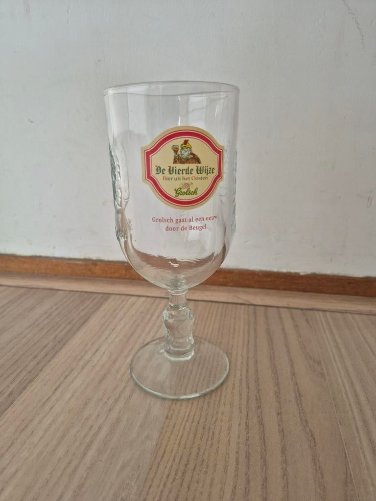 Grolsch Bierglas "De Vierde Wijze" Jubileum 1997, Ophalen, Nieuw, Gebruiksvoorwerp