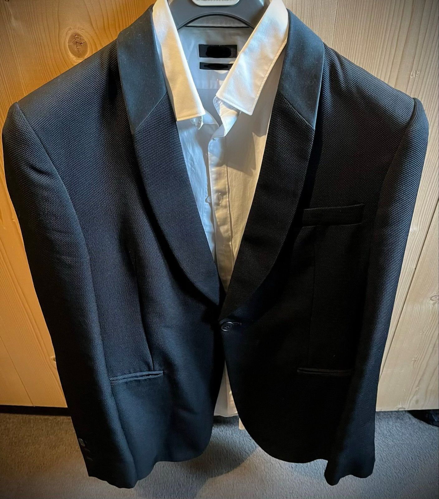 Emporio Armani Matt Line Colbert Maat 52/54 (L), Kleding | Heren, Ophalen of Verzenden, Zo goed als nieuw, Maat 52/54 (L), Zwart