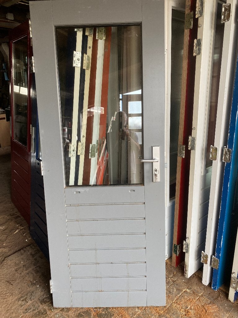 nieuwe buitendeur met dubbelglas + 3-puntslot, Doe-het-zelf en Verbouw, Ophalen, Nieuw, 200 tot 215 cm, Glas