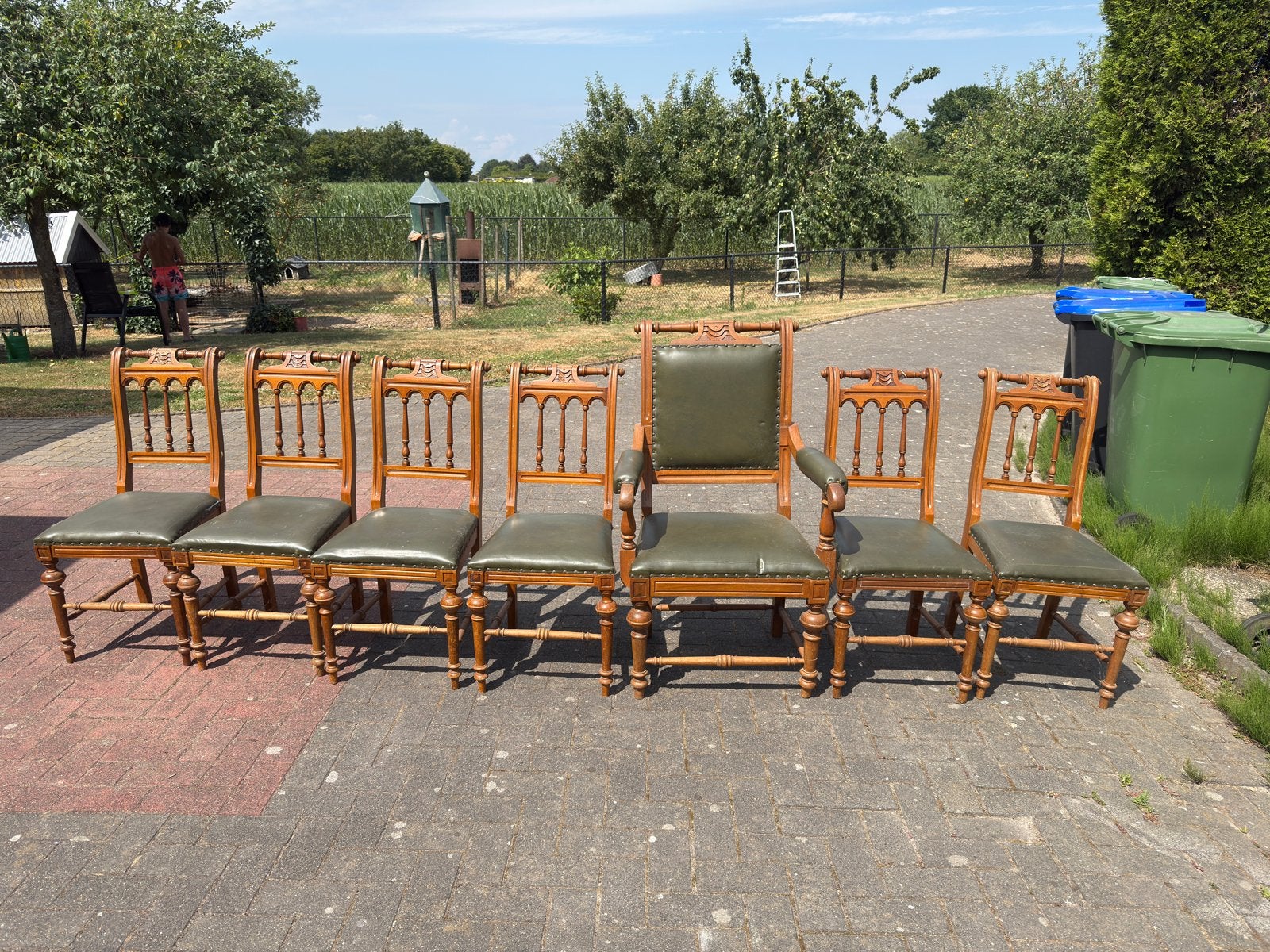 Set woonkamer stoelen, Ophalen