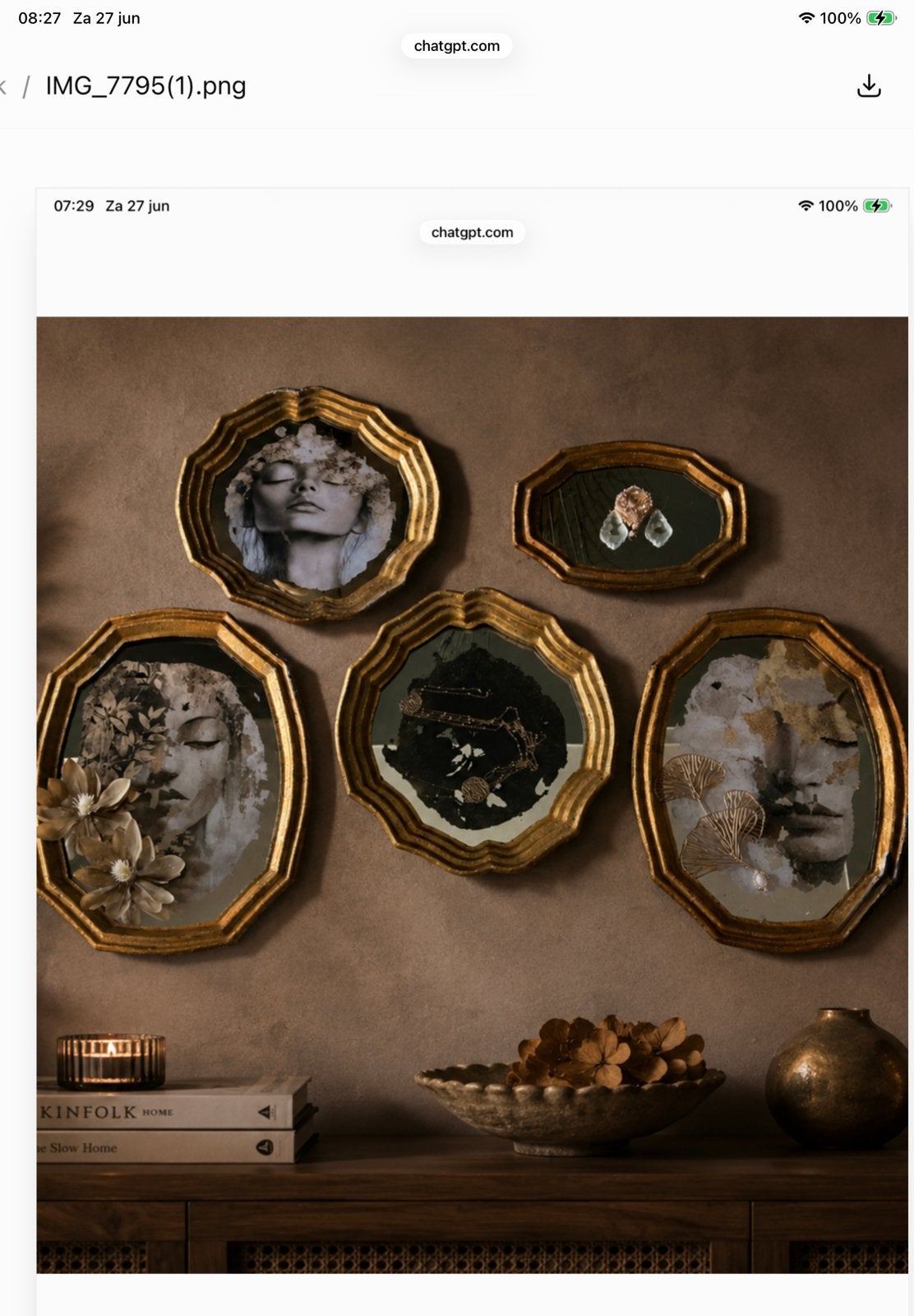 Mirror Art Collection – Made BY Warm, Antiek en Kunst, Ophalen, Rechthoekig