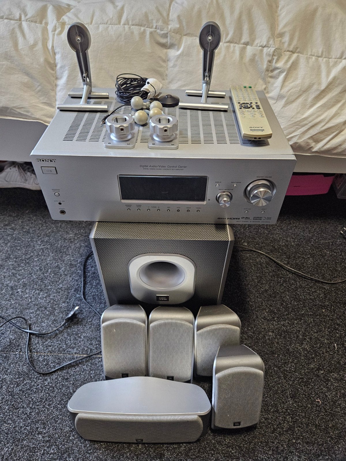 Sony STR-DG510 Home Cinema Set met JBL SUB200/230, Ophalen, Gebruikt, 70 watt of meer, 5.1-systeem