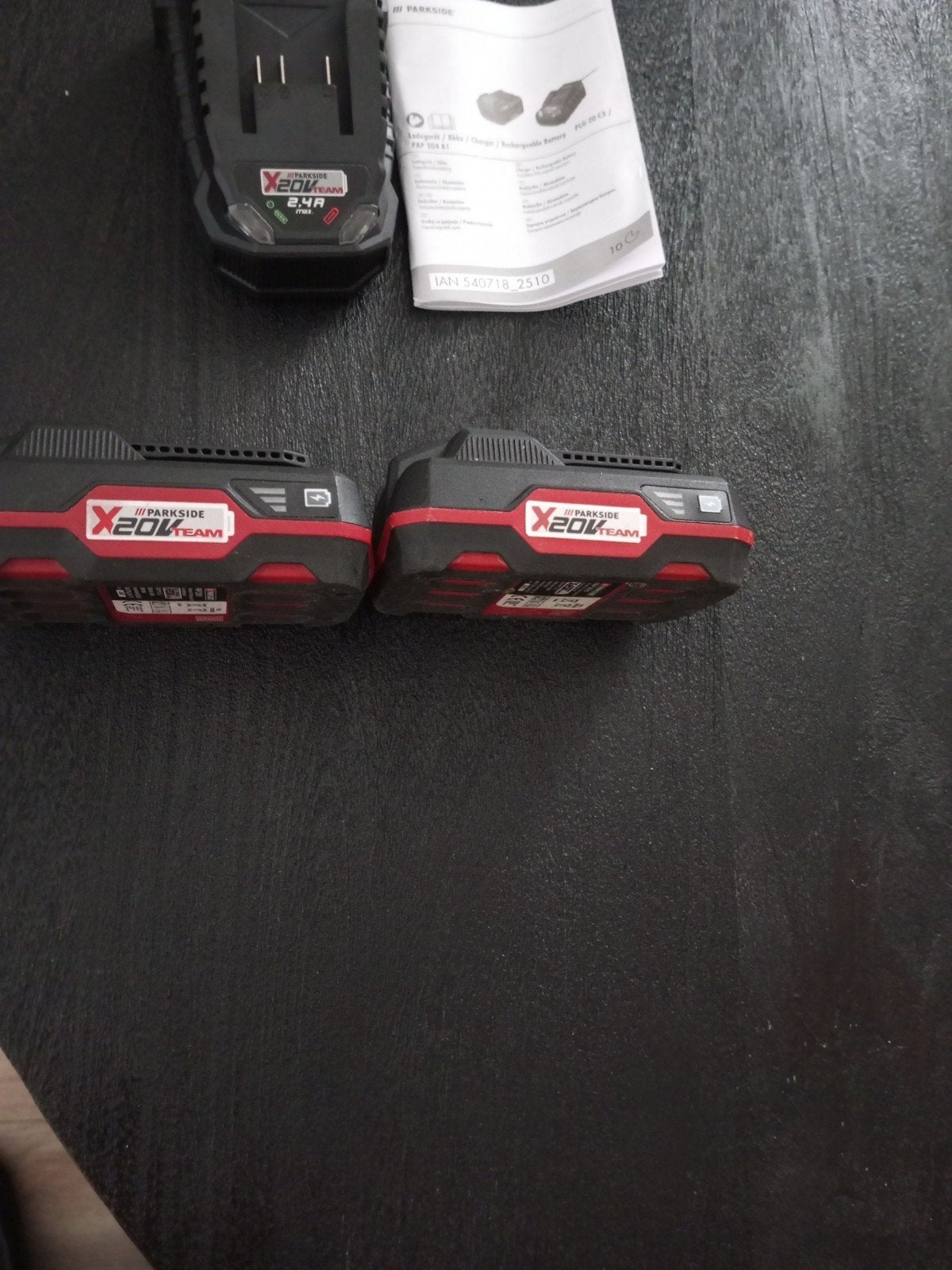 Parkside X20V Team Accu en Oplader Set (2x Accu), Ophalen of Verzenden, Nieuw, Overige typen