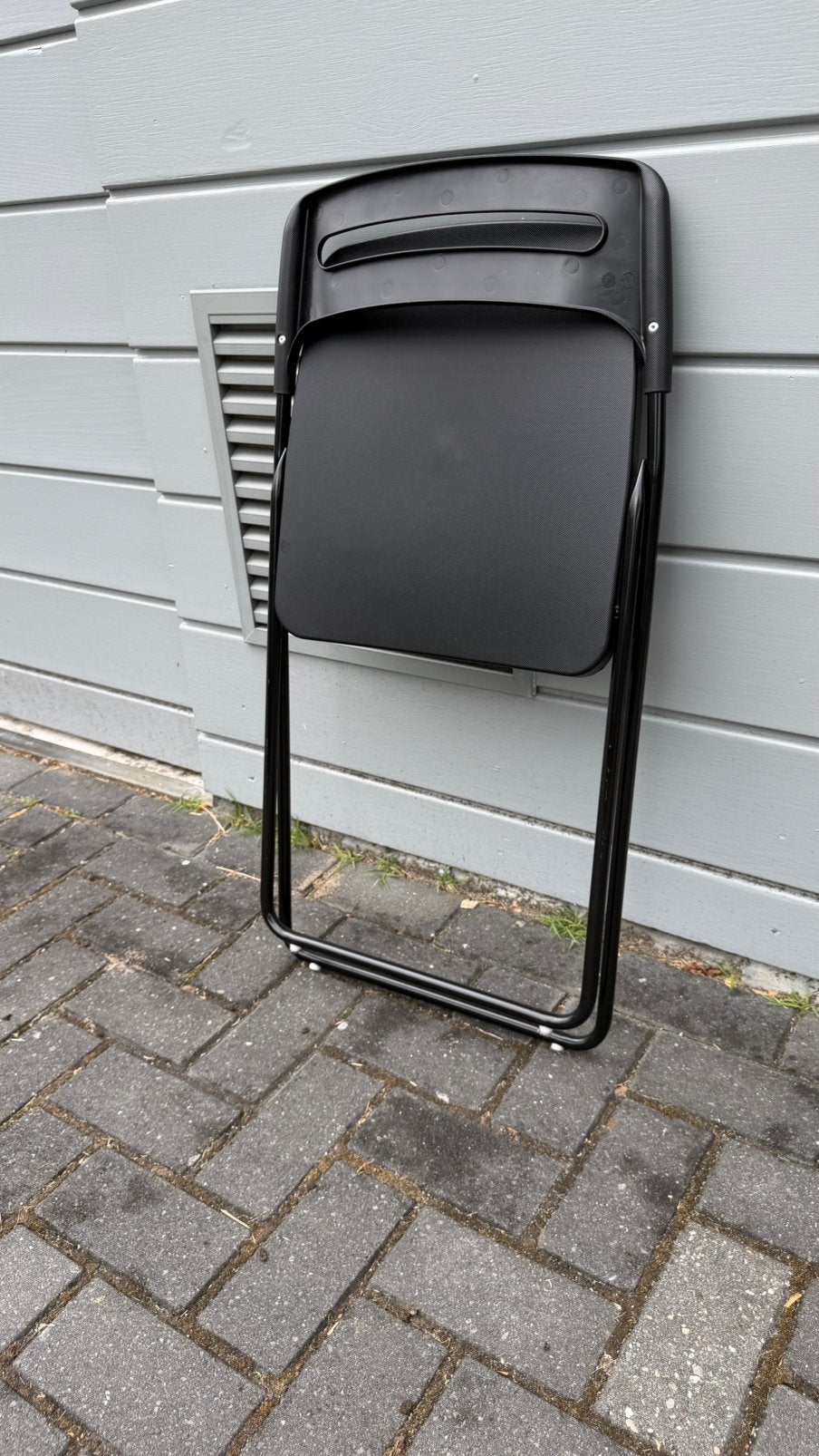 IKEA klapstoel zwart, Huis en Inrichting, Ophalen, Zo goed als nieuw, Zwart