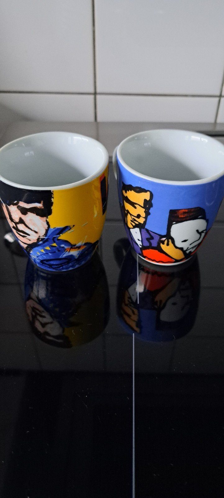 Herman brood kopjes, Ophalen of Verzenden, Zo goed als nieuw, Overige stijlen, Kop(pen) en/of Schotel(s)