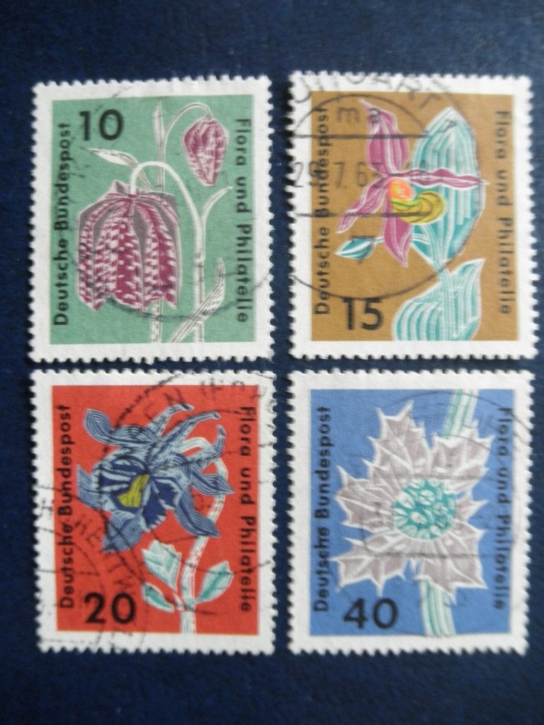 Postzegels Duitsland 1963 bloemen., Ophalen of Verzenden, BRD, Gestempeld