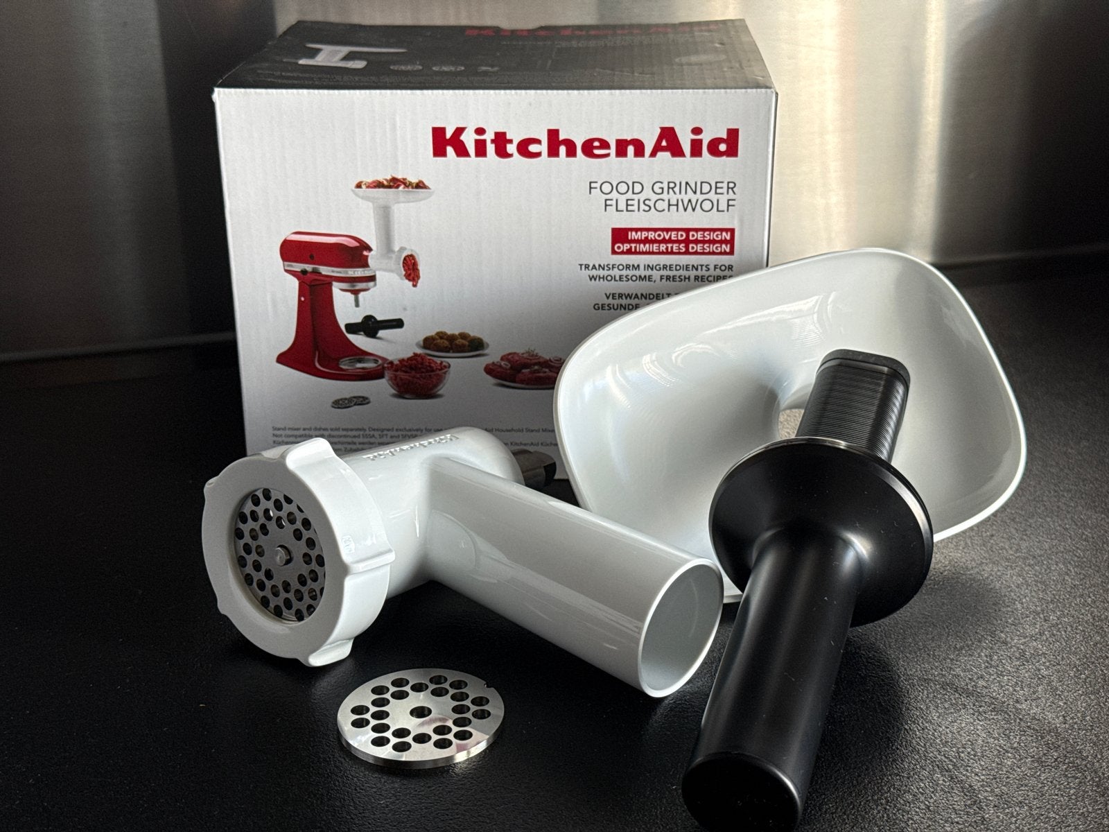 Kitchenaid food grinder / vleesmolen - Zo goed als nieuw, Ophalen of Verzenden, Zo goed als nieuw