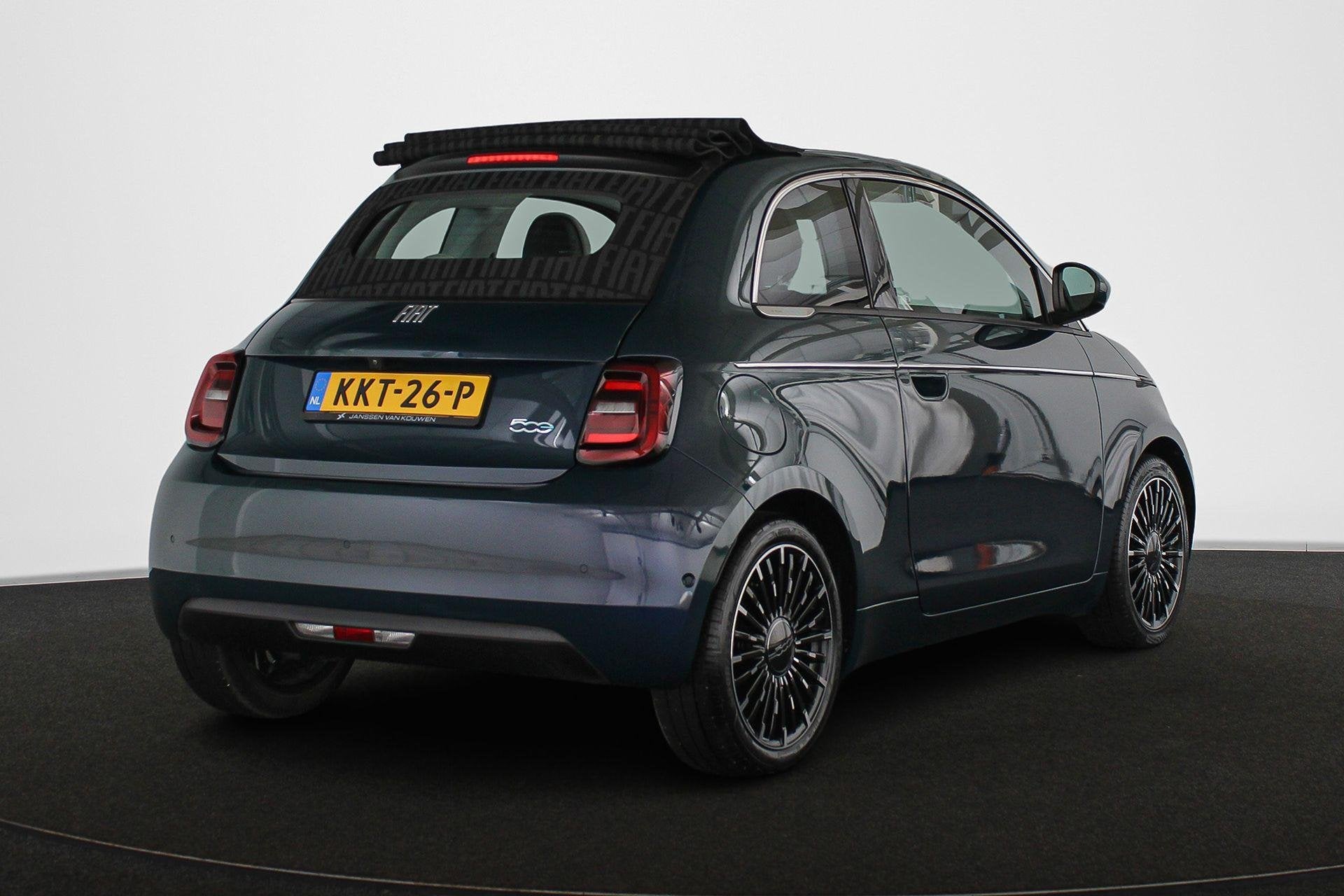 Fiat 500 C La Prima 24 kWh Cabrio Leder Stoelverwarming Came, Gebruikt, 95 pk, Cabriolet, Verwarmde buitenspiegels