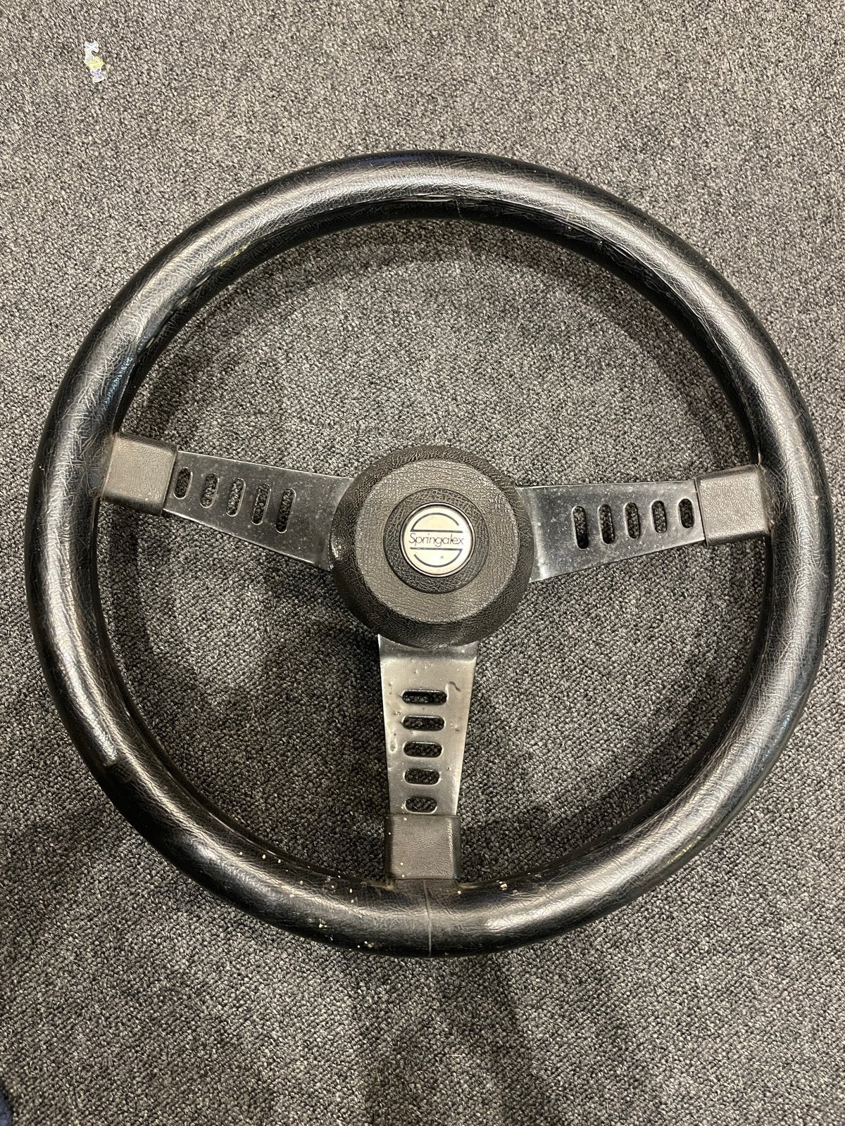 Zwart Springalex 13” classic Mini stuur, Ophalen of Verzenden, Gebruikt