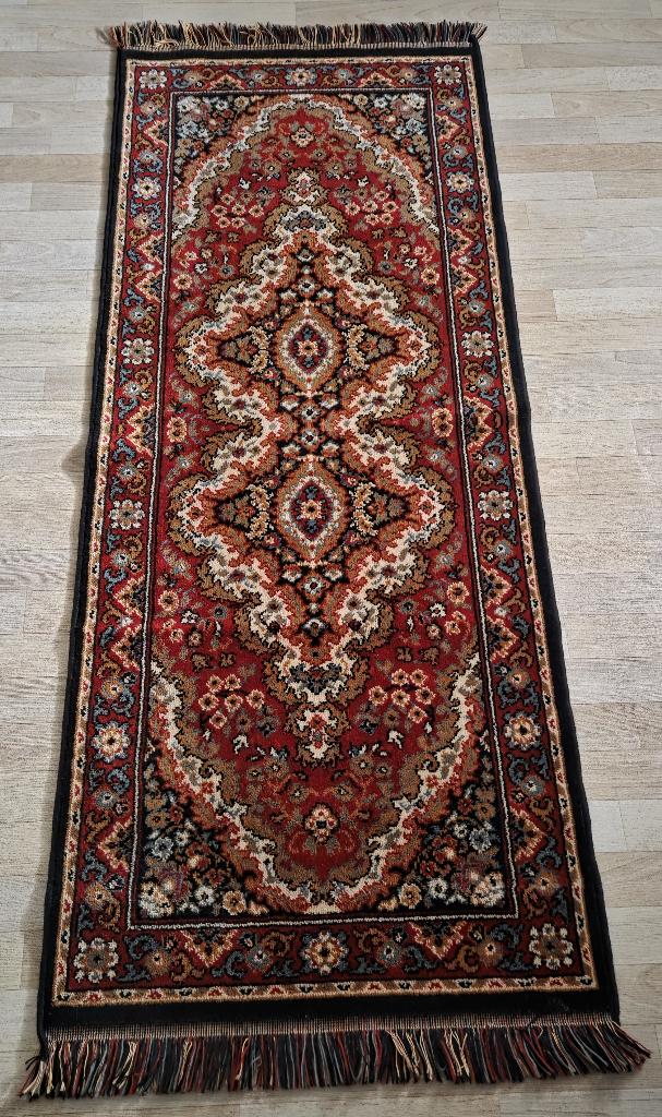 Vintage Perzisch tafelkleed 180x70 cm, Gebruikt, Perzisch, 150 tot 200 cm, Rechthoekig