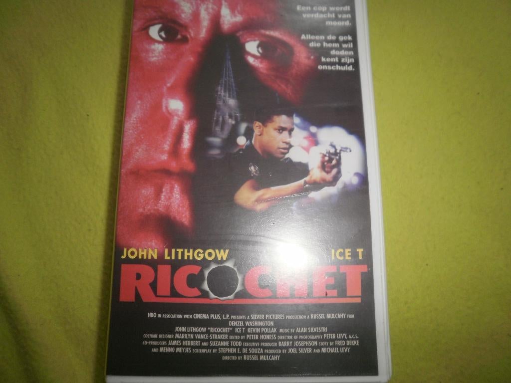 RICOCHET! Aktie Thriller met Denzel Washington Op VIDEO!, Vanaf 16 jaar, Verzenden, Zo goed als nieuw, Thrillers en Misdaad