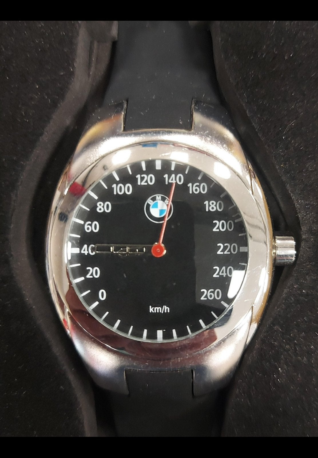 UNIEK BMW HORLOGE, Staal, Polshorloge, Nieuw, Kunststof