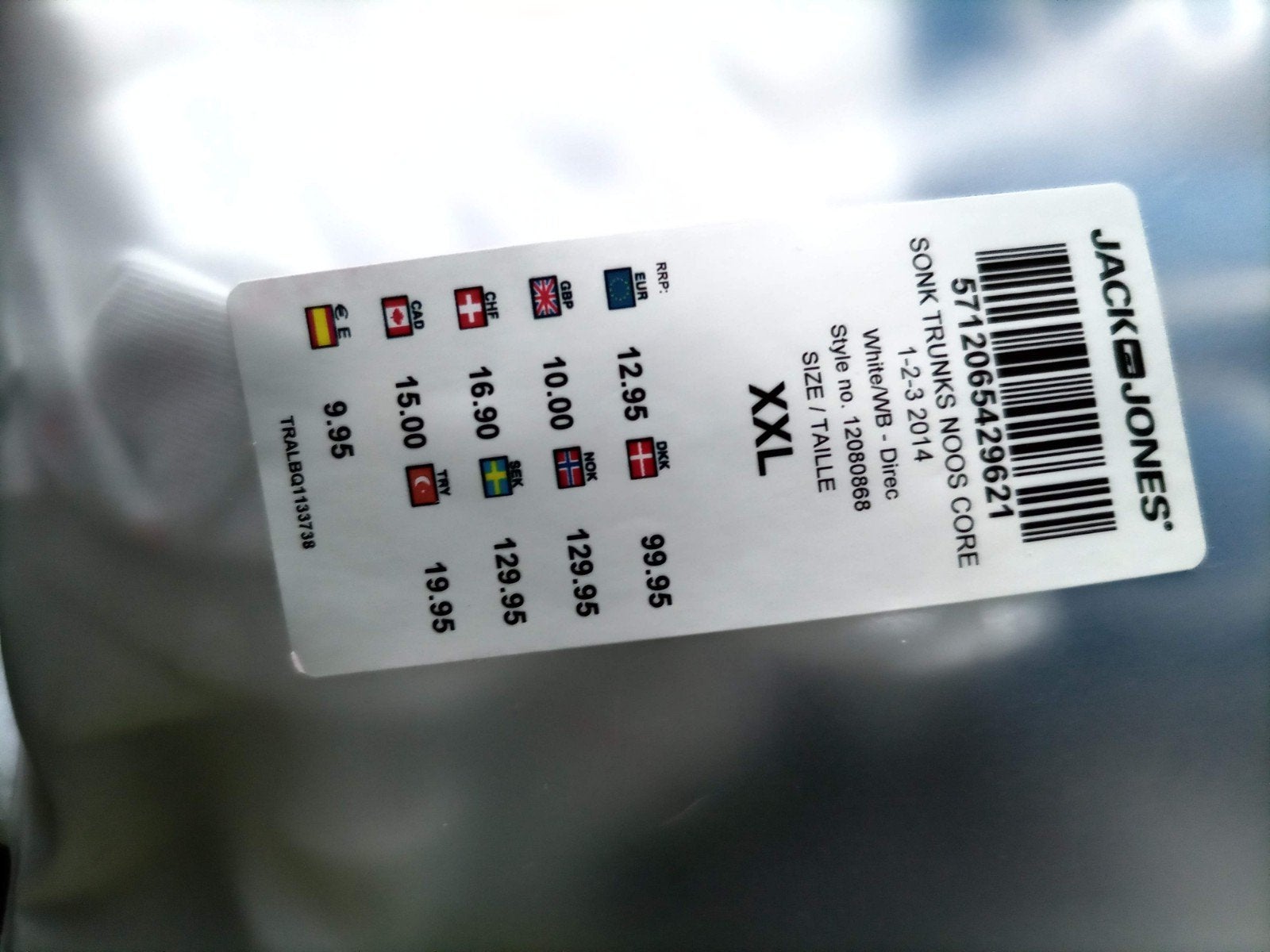 Jack en Jones boxer., Ophalen of Verzenden, Wit, Jack and Jones, Boxer