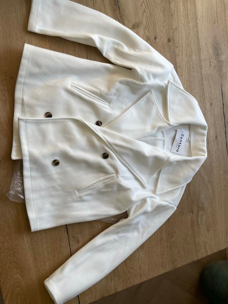Nieuw Zentaro Wit Jasje - Maat XS, Kleding | Dames, Ophalen of Verzenden, Nieuw, Maat 34 (XS) of kleiner, Wit