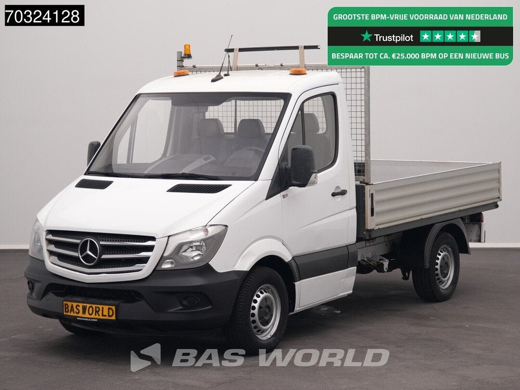 Mercedes Sprinter 314 CDI Open Laadbak Euro6 Trekhaak Airco, Auto's, Stof, Gebruikt, Euro 6, 2000 kg