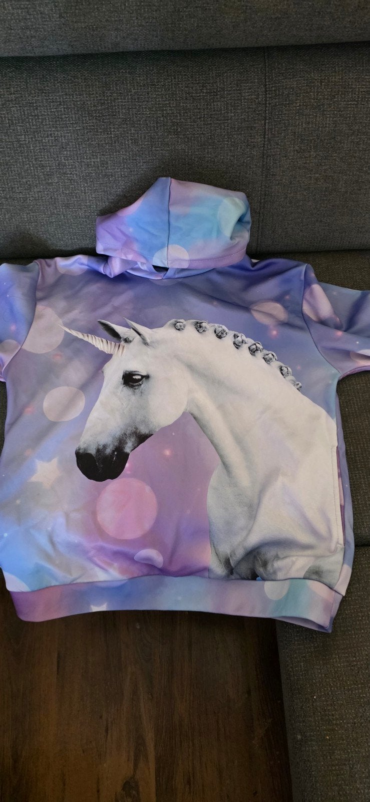 Trui Britt Dekker hoody met afbeelding paard George, Blauw, Maat 46/48 (XL) of groter, Ophalen of Verzenden, Zo goed als nieuw