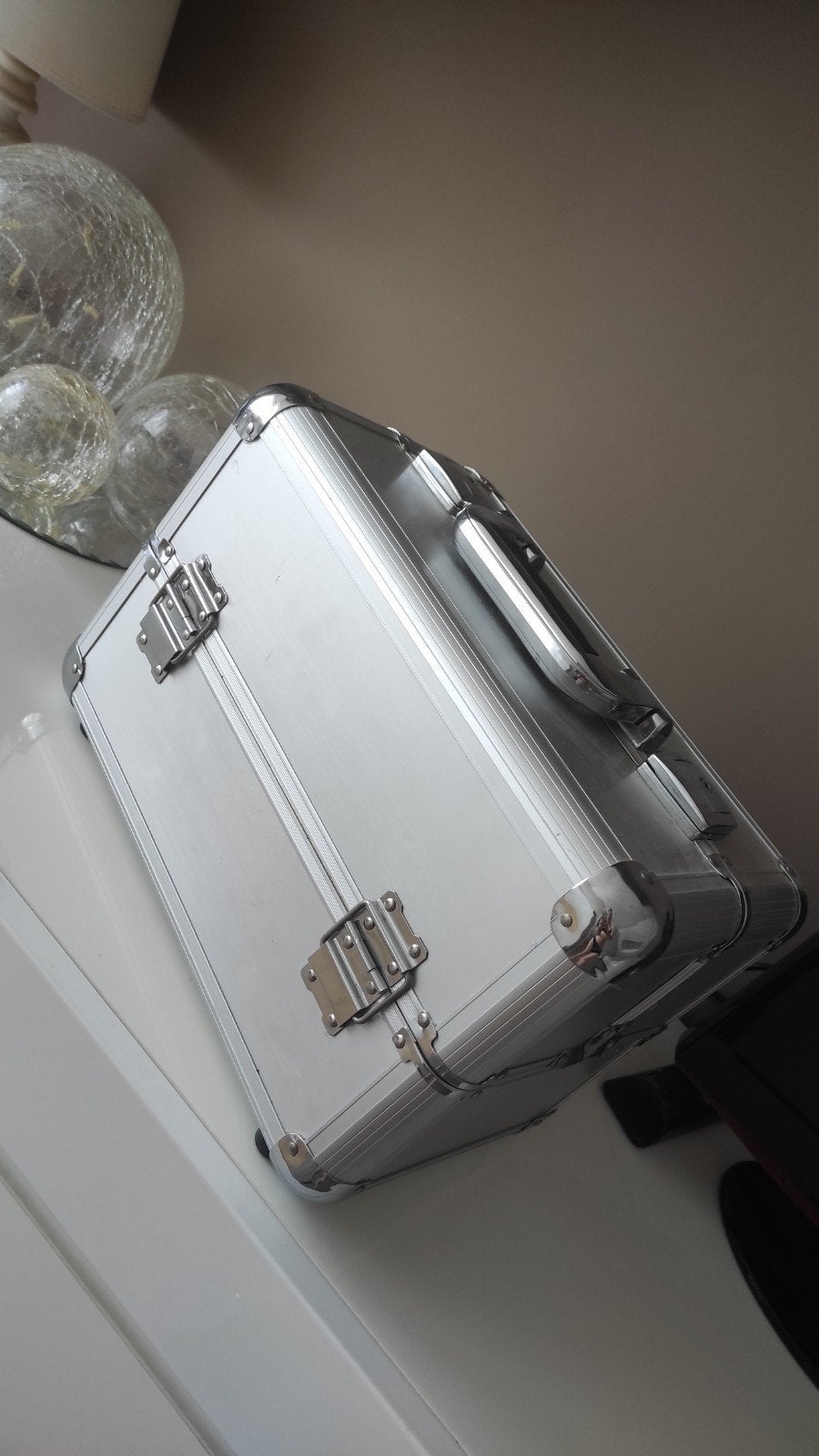 Douglas Giannini Make-up Koffer - Zilver Hardcase, Ophalen, Gebruikt, Overige kleuren, Hardcase