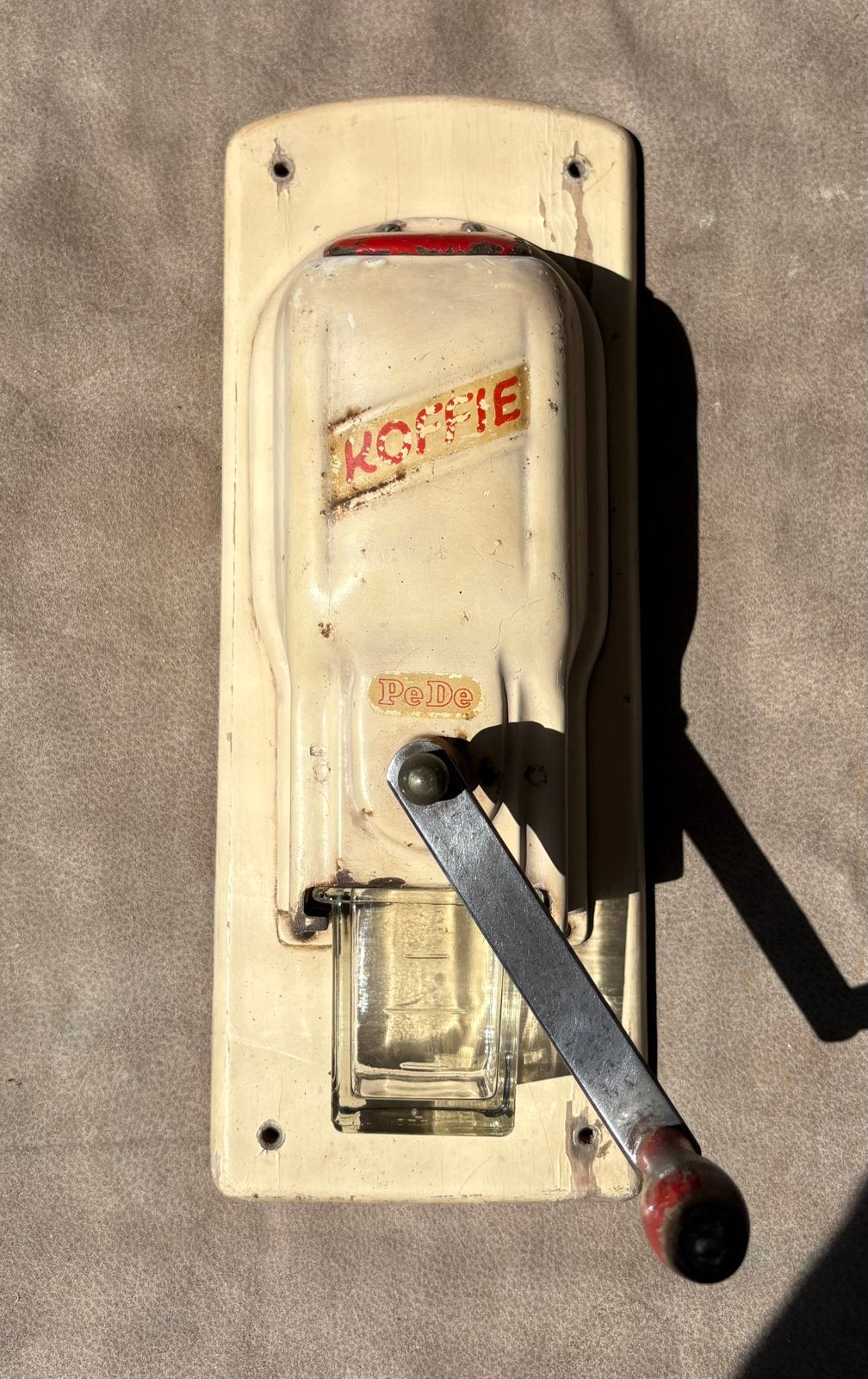 ECHTE VINTAGE KOFFIEMOLEN VAN PeDe, Antiek en Kunst, Ophalen of Verzenden