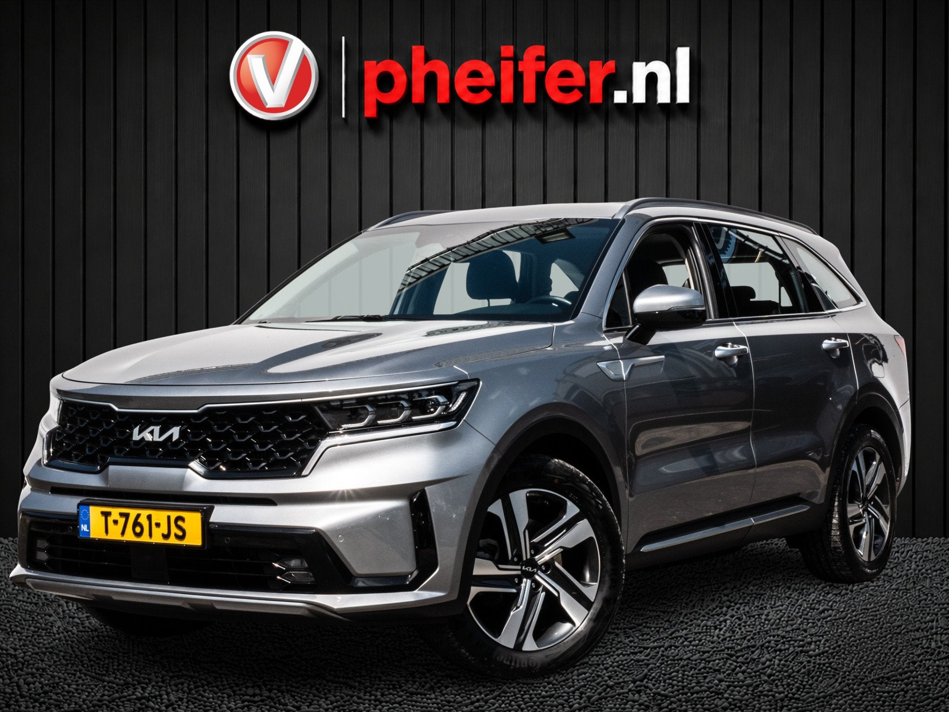 Kia Sorento 1.6 T-GDI Plug-in Hybrid 4WD DynamicLine 7p. Tre, Stof, Gebruikt, 4 cilinders, Met garantie (alle)