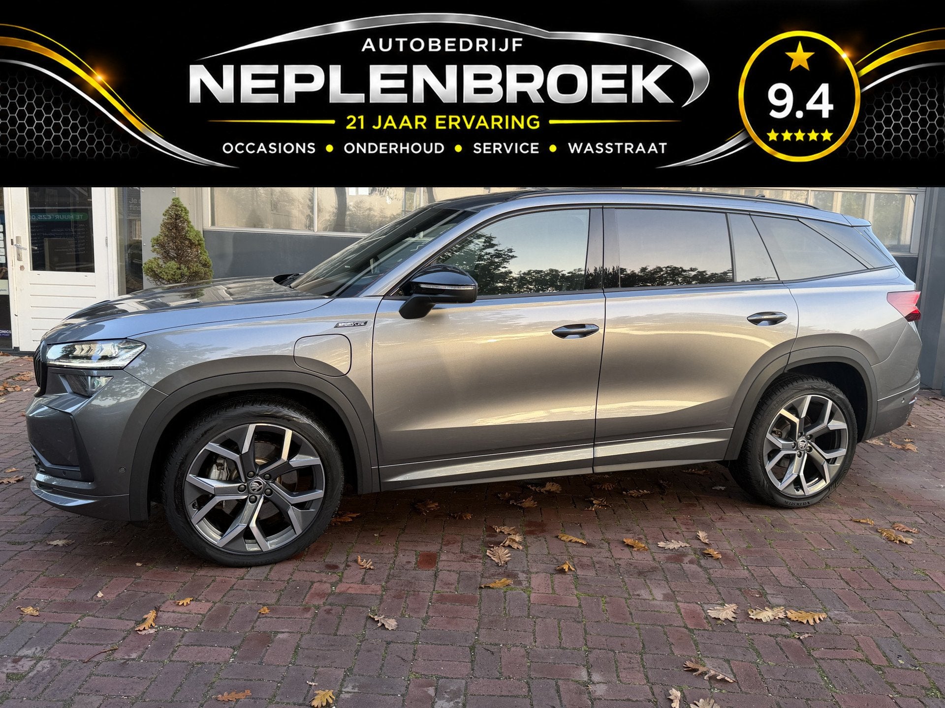 Skoda Kodiaq 1.5 TSI PHEV Sportline Business Panodak | Canto, Auto's, Dealer onderhouden, 4 cilinders, Origineel Nederlands, Bedrijf