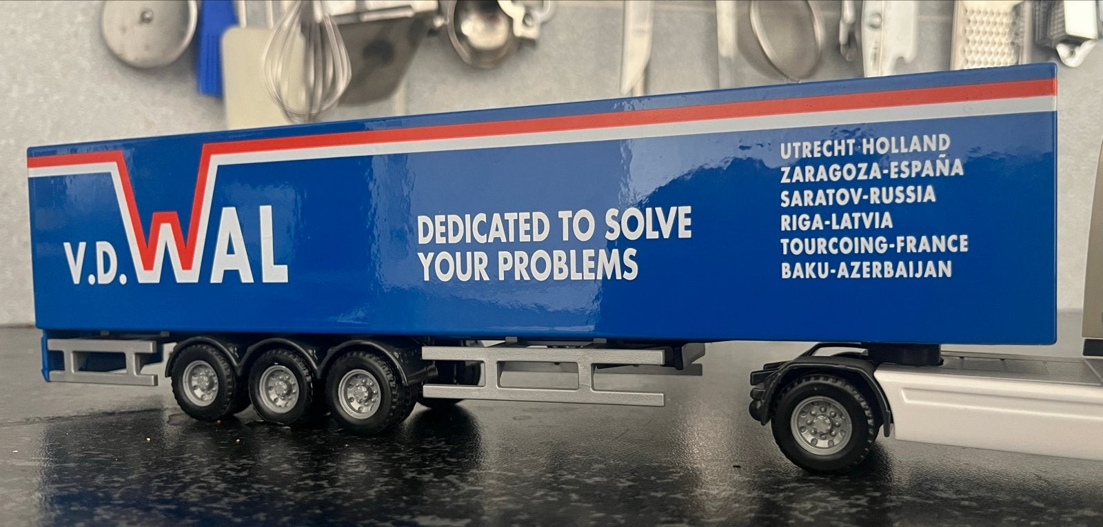 Daf modelvrachtwagen Van Der Wal transport, Overige merken, Gebruikt, 1:50 of kleiner, Ophalen of Verzenden