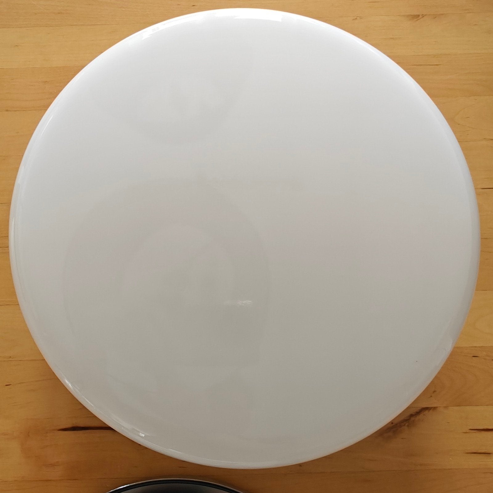 IKEA Gasgrund Plafondlamp (glas) D=30cm met 2x 9W PL-S lampe, Gebruikt, Inclusief lichtbron, Modern, Overige fittingen