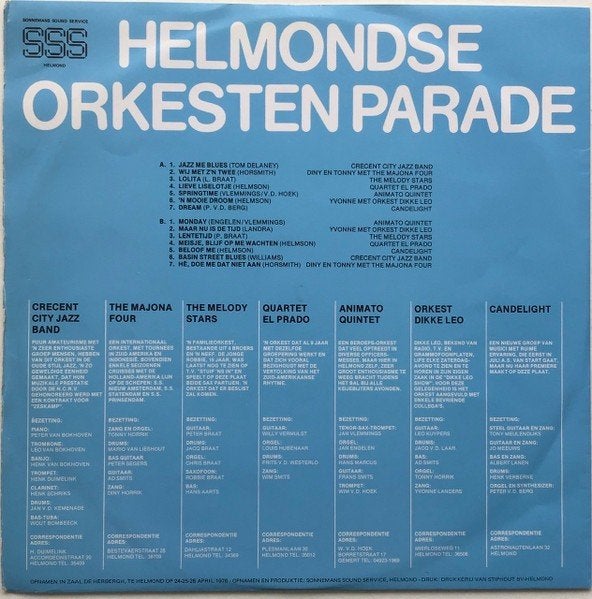 Helmondse orkesten parade lp gezocht, Cd's en Dvd's, Ophalen, Gebruikt, Overige formaten, Levenslied of Smartlap