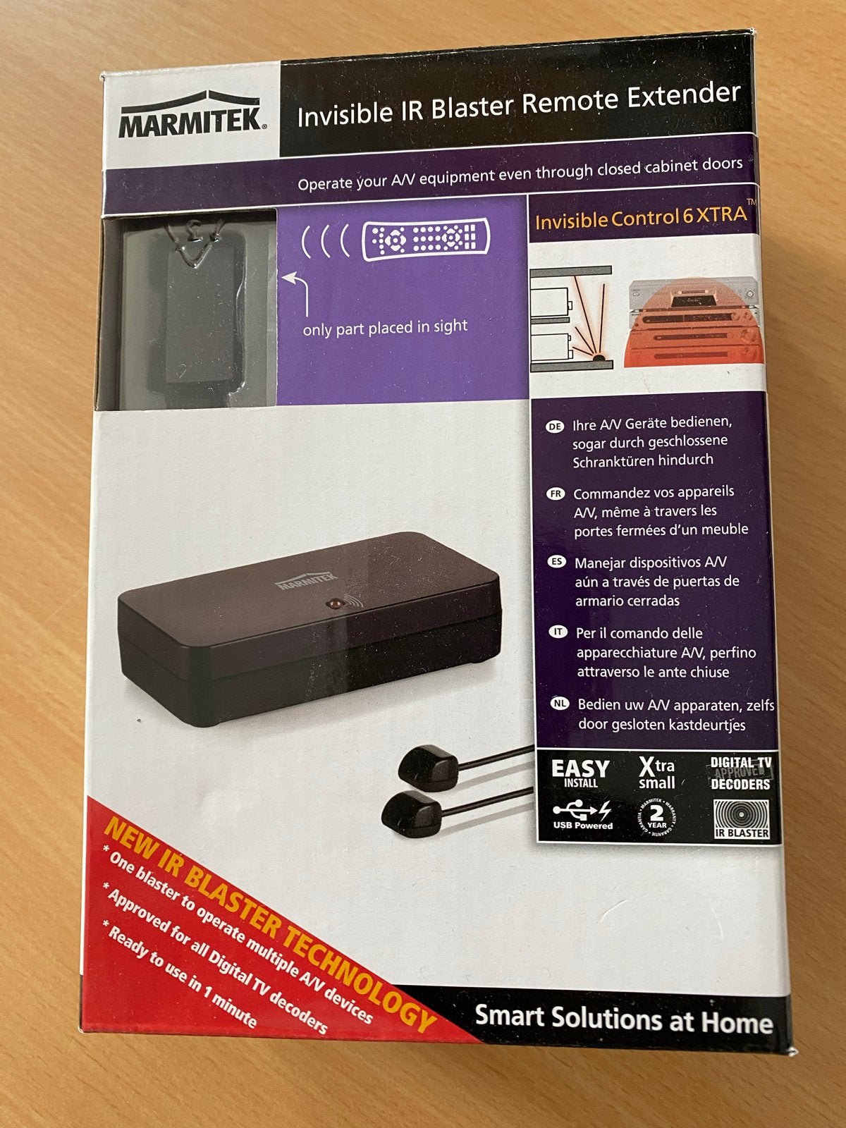 Marmitek Invisible Control 6 XTRA IR Blaster Remote Extender, Audio, Tv en Foto, Afstandsbedieningen, Ophalen of Verzenden, Nieuw