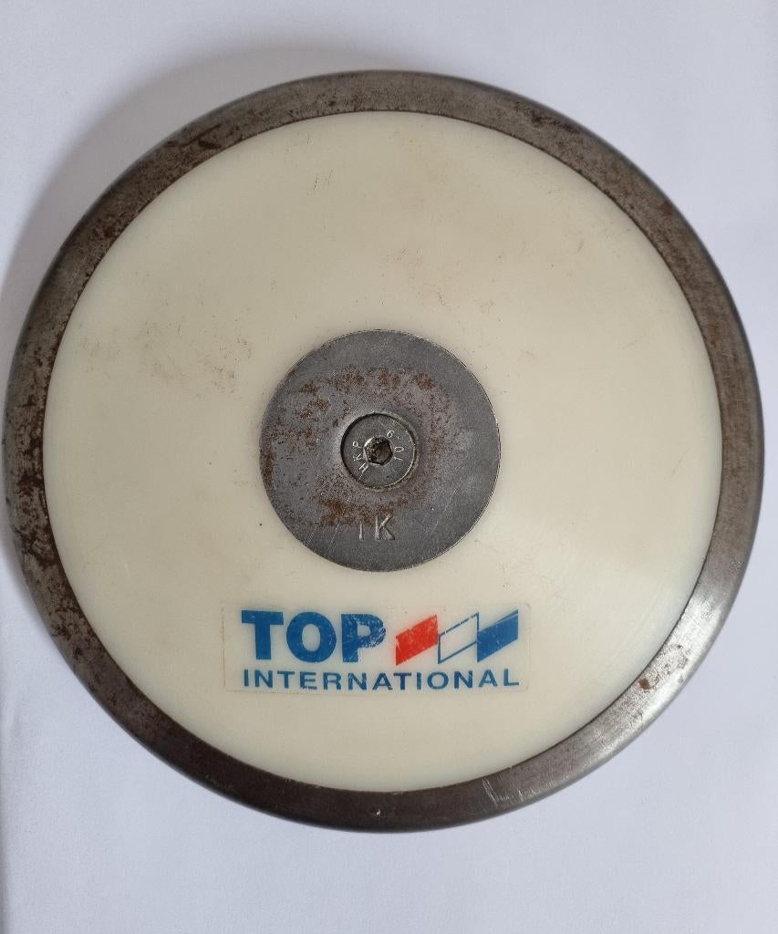 Discus voor discuswerpen 1kg, Ophalen of Verzenden, Zo goed als nieuw