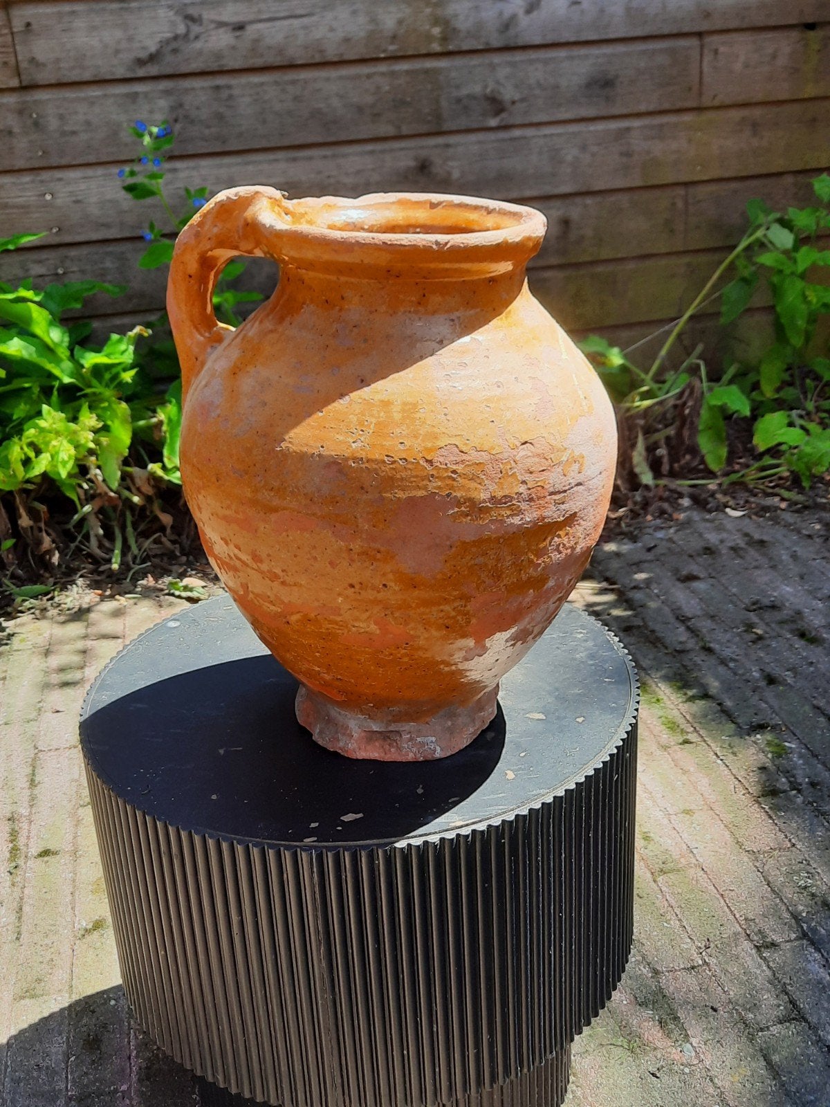 Oude aardewerk kruik - Bodemvondst - 32 cm hoog, Antiek en Kunst, Ophalen of Verzenden