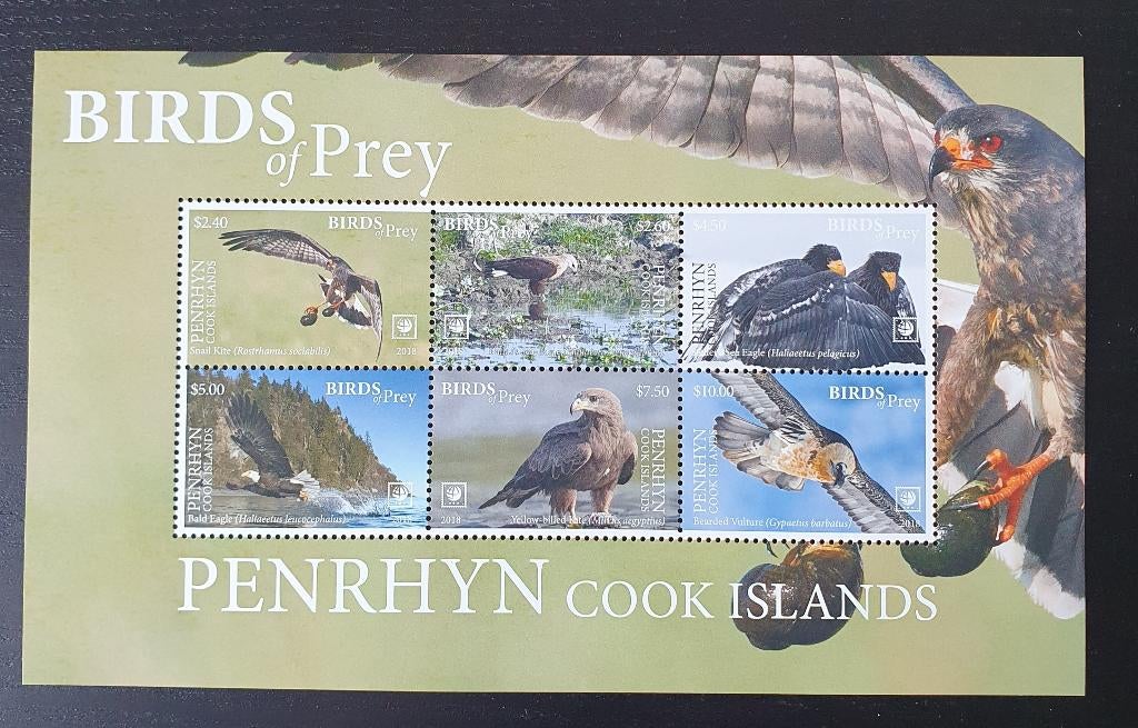 Penrhyn 2018 Vogels Michel blok 130 postfris, Verzenden, Postfris, Dier of Natuur